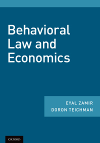 صورة الغلاف: Behavioral Law and Economics 9780190901349