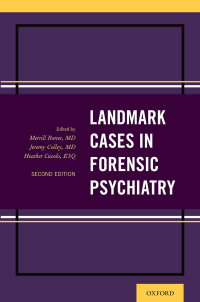 Cover image: Landmark Cases in Forensic Psychiatry 2nd edition 9780190914424