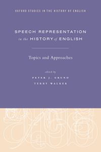 Cover image: Speech Representation in the History of English 1st edition 9780190918064