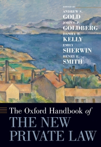 Cover image: The Oxford Handbook of the New Private Law 1st edition 9780190919665