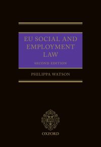 Cover image: EU Social and Employment Law 2E 2nd edition 9780199689156