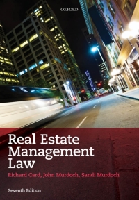 Cover image: Real Estate Management Law 7th edition 9780199572045