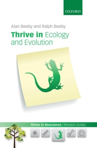 صورة الغلاف: Thrive in Ecology and Evolution 9780199644056