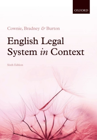 Cover image: English Legal System in Context 6e 6th edition 9780191764196