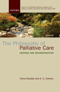 Imagen de portada: The Philosophy of Palliative Care 9780198567363