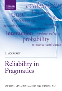 Cover image: Reliability in Pragmatics 9780198702849