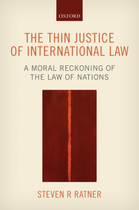 Omslagafbeelding: The Thin Justice of International Law 9780198704041