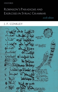 Imagen de portada: Robinson's Paradigms and Exercises in Syriac Grammar 6th edition 9780199687176