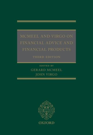Titelbild: McMeel and Virgo On Financial Advice and Financial Products 3rd edition 9780198705956