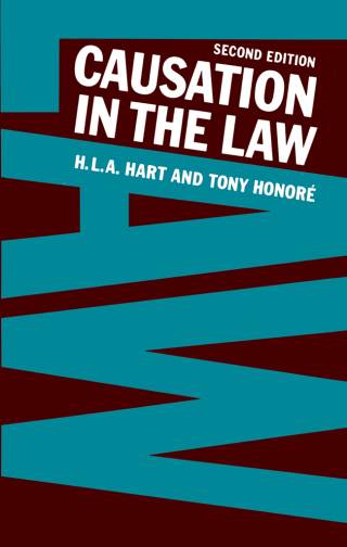 Cover image: Causation in the Law 2nd edition 9780198254744