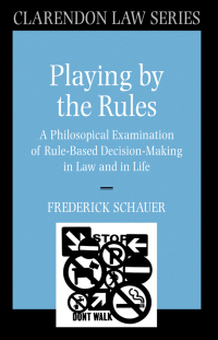 Cover image: Playing by the Rules 9780198258315