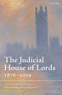 Cover image: The Judicial House of Lords 1st edition 9780199693337