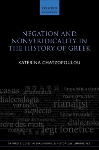 Omslagafbeelding: Negation and Nonveridicality in the History of Greek 9780198712404