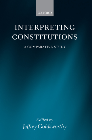 Cover image: Interpreting Constitutions 1st edition 9780199274130