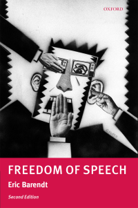 Cover image: Freedom of Speech 2nd edition 9780199225811