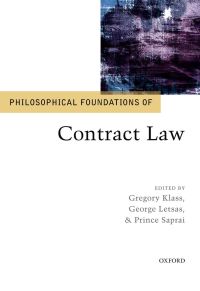 Cover image: Philosophical Foundations of Contract Law 1st edition 9780198713012