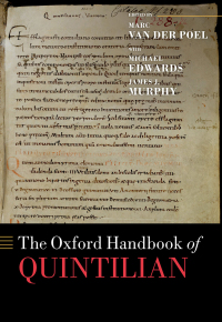 صورة الغلاف: The Oxford Handbook of Quintilian 9780198713784