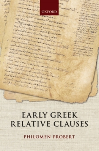 Cover image: Early Greek Relative Clauses 9780198713821