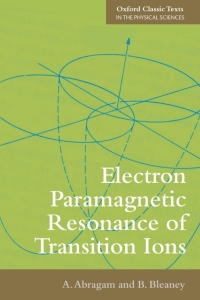 Cover image: Electron Paramagnetic Resonance of Transition Ions 1st edition 9780199651528