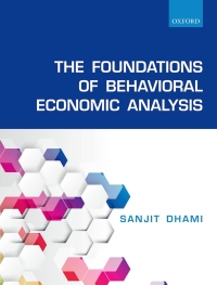 Imagen de portada: The Foundations of Behavioral Economic Analysis 9780198715535