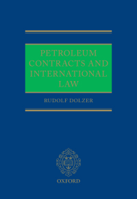 Cover image: Petroleum Contracts and International Law 9780198715979