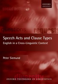 صورة الغلاف: Speech Acts and Clause Types 9780198718130