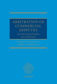 Omslagafbeelding: Arbitration of Commercial Disputes 9780199216475