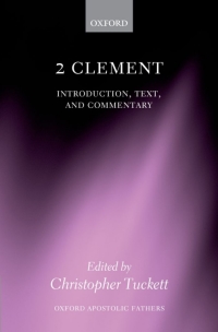صورة الغلاف: 2 Clement 1st edition 9780199694600