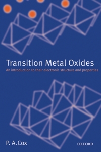 Cover image: Transition Metal Oxides 9780198559252