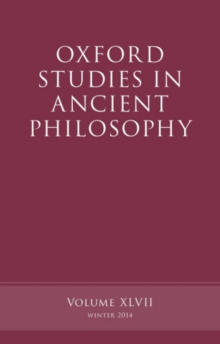 Imagen de portada: Oxford Studies in Ancient Philosophy, Volume 47 1st edition 9780198722717