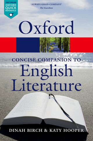 Cover image: The Concise Oxford Companion to English Literature 4th edition 9780191744556
