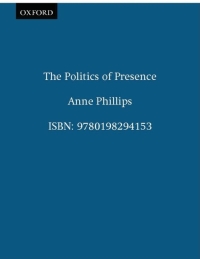 Immagine di copertina: The Politics of Presence 9780191520969