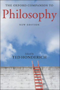 Imagen de portada: The Oxford Companion to Philosophy 2nd edition 9780199264797