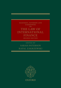 Omslagafbeelding: McKnight, Paterson, & Zakrzewski on the Law of International Finance 2nd edition 9780198725251