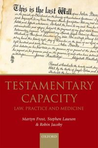Cover image: Testamentary Capacity 1st edition 9780198727521