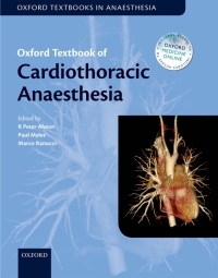 Cover image: Oxford Textbook of Cardiothoracic Anaesthesia 1st edition 9780199653478