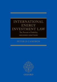 Omslagafbeelding: International Energy Investment Law 2nd edition 9780198732471