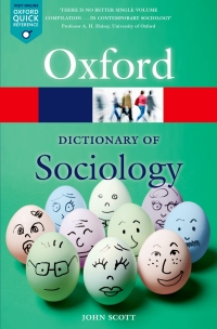 Cover image: A Dictionary of Sociology 4th edition 9780199683581