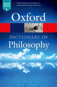 صورة الغلاف: The Oxford Dictionary of Philosophy 3rd edition 9780198735304