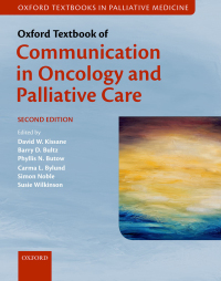 Titelbild: Oxford Textbook of Communication in Oncology and Palliative Care 2nd edition 9780198736134