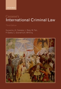 Imagen de portada: Cassese's International Criminal Law 3rd edition 9780199694921