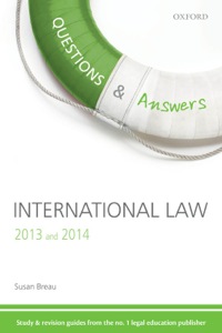 صورة الغلاف: Questions & Answers International Law 2013-2014 3rd edition 9780199661961