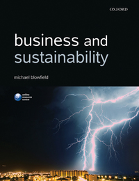 Cover image: Business and Sustainability 1st edition 9780191512889