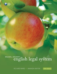 Omslagafbeelding: Walker & Walker's English Legal System 11th edition 9780199588107