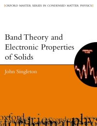 Cover image: Band Theory and Electronic Properties of Solids 1st edition 9780198506447