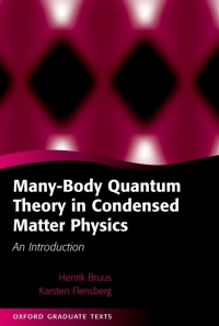 Cover image: Many-Body Quantum Theory in Condensed Matter Physics 9780198566335