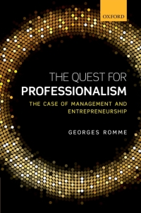 Titelbild: The Quest for Professionalism 9780198737735