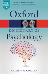 Cover image: A Dictionary of Psychology 4th edition 9780199657681