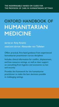 Cover image: Oxford Handbook of Humanitarian Medicine 1st edition 9780199565276