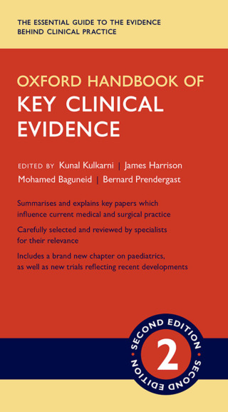 Omslagafbeelding: Oxford Handbook of Key Clinical Evidence 2nd edition 9780198729426